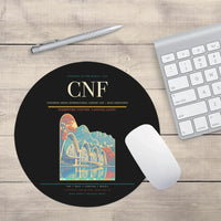 Thumbnail for Tancredo Neves International Airport (CNF) design on black round mouse pad