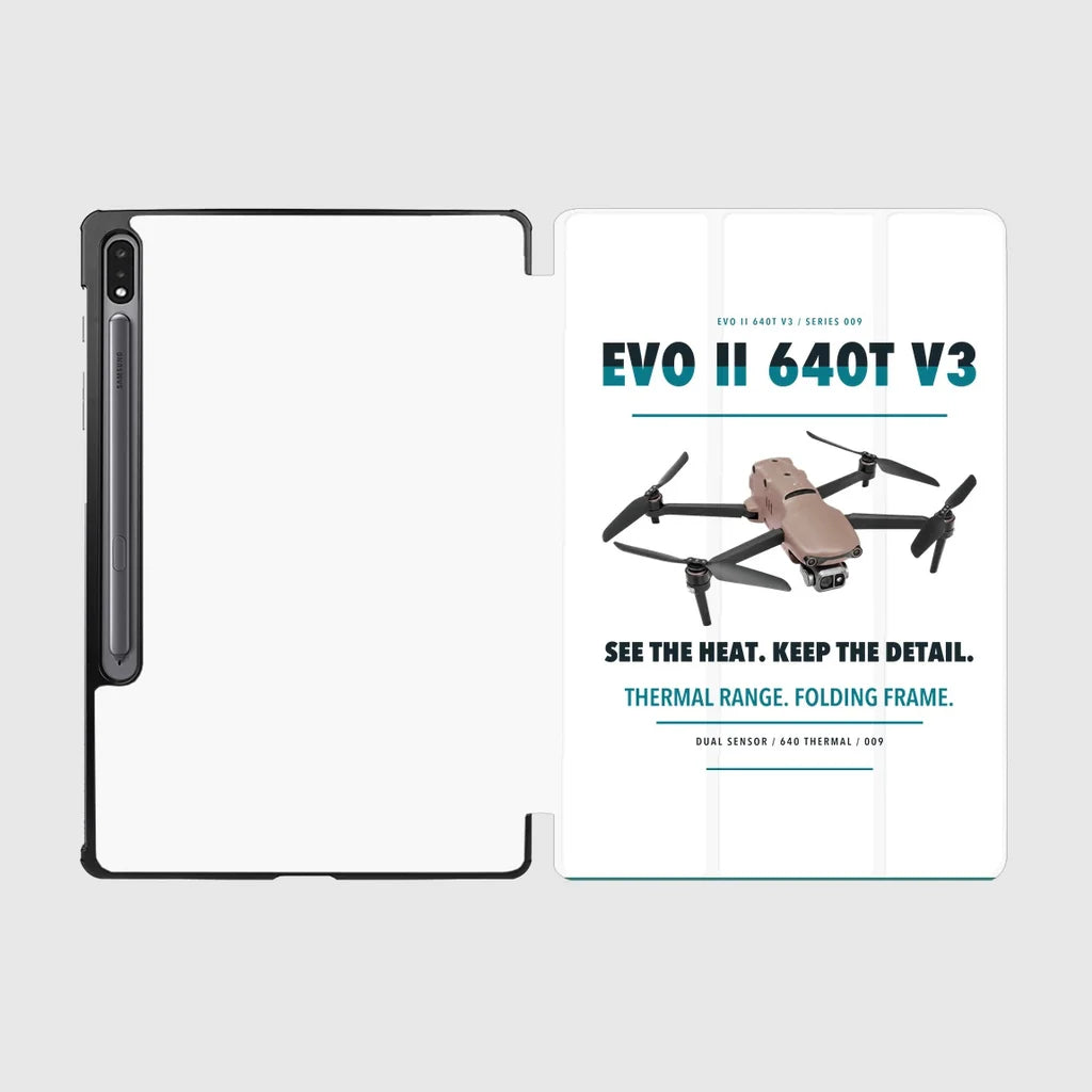 Autel EVO II Dual 640T V3 design on white samsung tablet tablet case