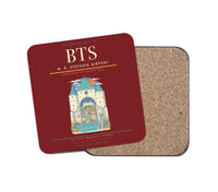 Thumbnail for M. R. Stefanik Airport BTS Coaster 1-Piece - Dark Red