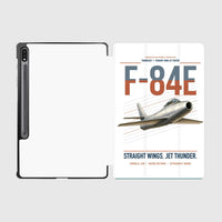Thumbnail for F-84E Thunderjet design on white samsung tablet tablet case