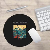 Thumbnail for VINTAGE G4509 - The Salvage Yard - Designed Mouse Pads design on black round