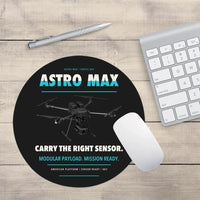 Thumbnail for Freefly Astro Max design on black round mouse pad