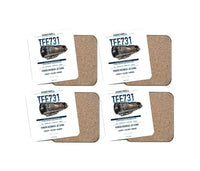 Thumbnail for TFE731 design on white 4 pieces set coaster