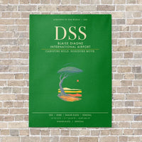 Thumbnail for Blaise Diagne International Airport DSS - Canvas Framed - Green
