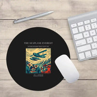 Thumbnail for VINTAGE G4296 - The Seaplane Everest - Designed Mouse Pads design on black round