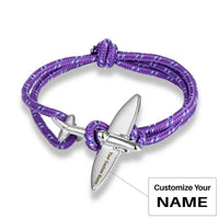 Thumbnail for Customisable Thinner & Small Airplane Bracelet - view 20