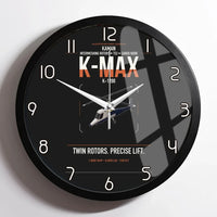 Thumbnail for Kaman K-1200 K-MAX design on black framed wall clock