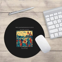 Thumbnail for VINTAGE G4418 - The Lightkeeper Rotation - Designed Mouse Pads design on black round