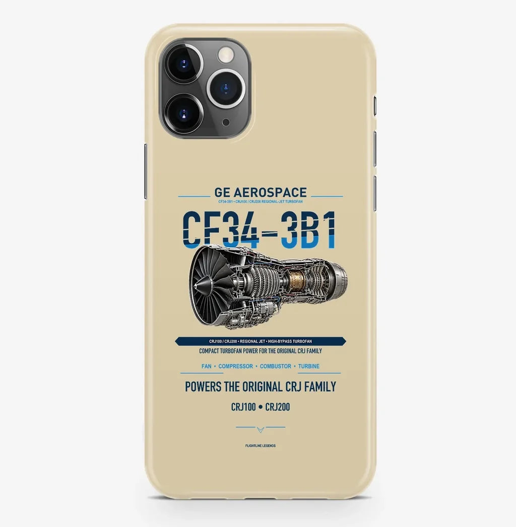 CF34-3B1 Case ProMax design on beige iphone case promax