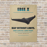 Thumbnail for AgEagle eBee X vertical canvas print - no frame - beige background