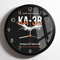 Thumbnail for KA-3B Skywarrior design on black framed wall clock
