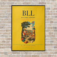Thumbnail for Billund Airport BLL - Canvas Framed - Yellow