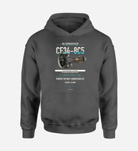Thumbnail for CF34-8C5 design on dark gray hoodie single side