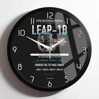 Thumbnail for CFM LEAP-1B design on black framed wall clock