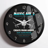 Thumbnail for DJI Mavic Air 2 design on black framed wall clock