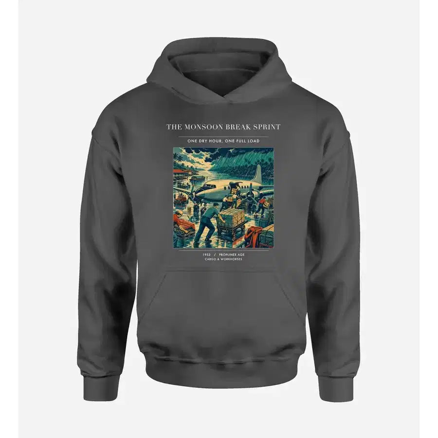 VINTAGE G4495 - The Monsoon Break Sprint - Premium Hoodie design on darkgray premium