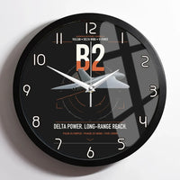 Thumbnail for Avro Vulcan B2 design on black framed wall clock