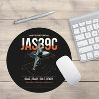 Thumbnail for Saab JAS 39C Gripen design on black round mouse pad