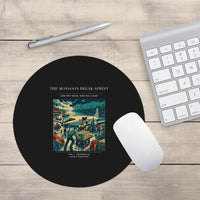 Thumbnail for VINTAGE G4495 - The Monsoon Break Sprint - Designed Mouse Pads design on black round