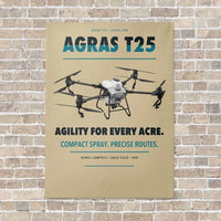 Thumbnail for DJI Agras T25 vertical canvas print - no frame - beige background