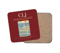 Thumbnail for Avram Iancu Cluj International Airport CLJ Coaster 1-Piece - Dark Red
