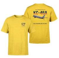 Thumbnail for KC-46A PEGASUS design on yellow double-side t-shirt, double-side print