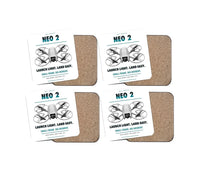 Thumbnail for DJI Neo 2 design on white 4 pieces set coaster