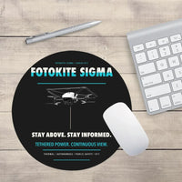 Thumbnail for Fotokite Sigma design on black round mouse pad