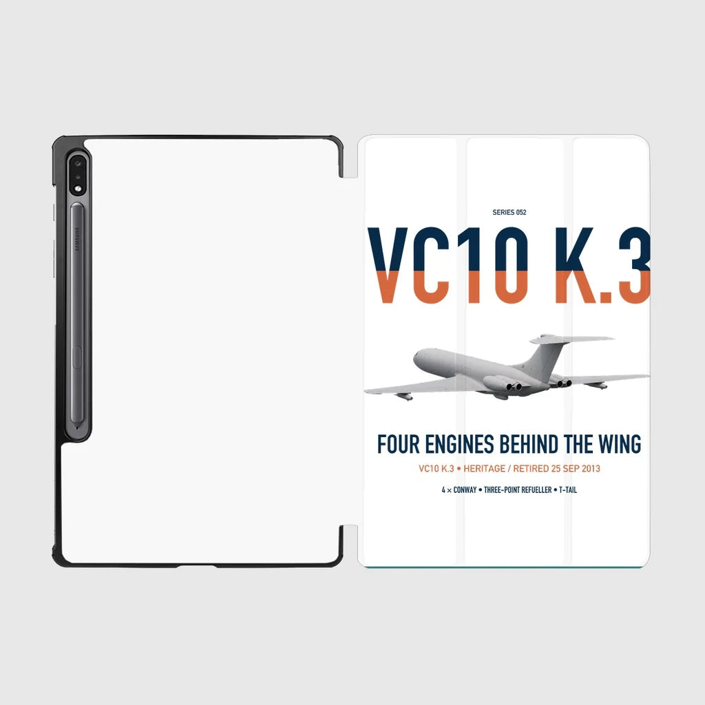 Vickers VC10 K.3 design on white samsung tablet tablet case