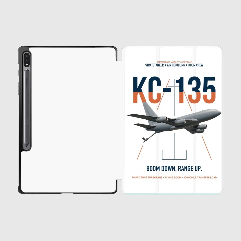 KC-135 STRATOTANKER design on white samsung tablet tablet case
