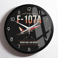 Thumbnail for F-107A Ultra Sabre design on black framed wall clock