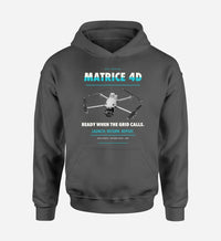 Thumbnail for DJI Matrice 4D design on dark gray hoodie single side