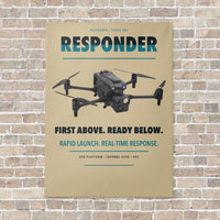 Thumbnail for BRINC Responder vertical canvas print - no frame - beige background