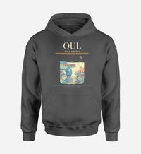 Thumbnail for Oulu Airport (OUL) design on dark gray hoodie single-side print