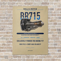 Thumbnail for BR715 vertical canvas print - no frame - beige background