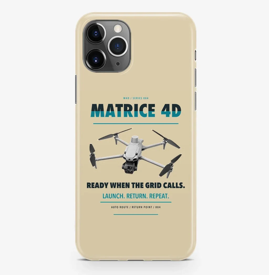 DJI Matrice 4D Case ProMax design on beige iphone case promax