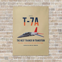 Thumbnail for T-7A Red Hawk vertical canvas print - no frame - beige background