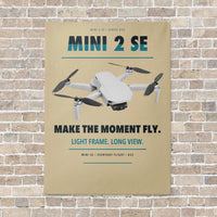 Thumbnail for DJI Mini 2 SE vertical canvas print - no frame - beige background