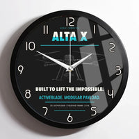 Thumbnail for Freefly Alta X design on black framed wall clock
