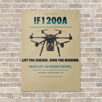 Thumbnail for Inspired Flight IF1200A vertical canvas print - no frame - beige background