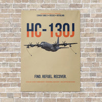 Thumbnail for HC-130J COMBAT KING II vertical canvas print - no frame - beige background