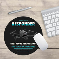 Thumbnail for BRINC Responder design on black round mouse pad