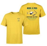 Thumbnail for DJI Mini 4 Pro design on yellow t shirt