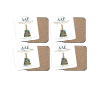 Thumbnail for Rabah Bitat Airport (AAE) design on white 4 pieces set coaster