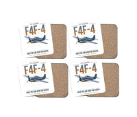 Thumbnail for F4F-4 Wildcat design on white 4 pieces set coaster