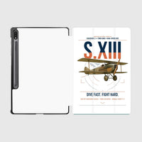 Thumbnail for SPAD S.XIII C.1 design on white samsung tablet tablet case