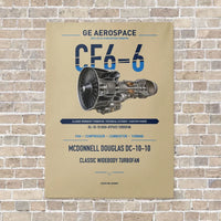 Thumbnail for CF6-6 vertical canvas print - no frame - beige background