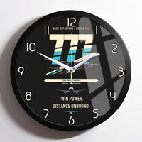 Thumbnail for Boeing 777-300ER design on black framed wall clock