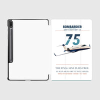 Thumbnail for Bombardier Learjet 75 Liberty design on white samsung tablet tablet case