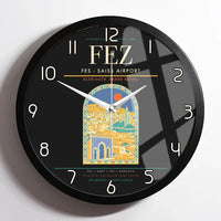 Thumbnail for Fes (FEZ) design on black framed wall clock